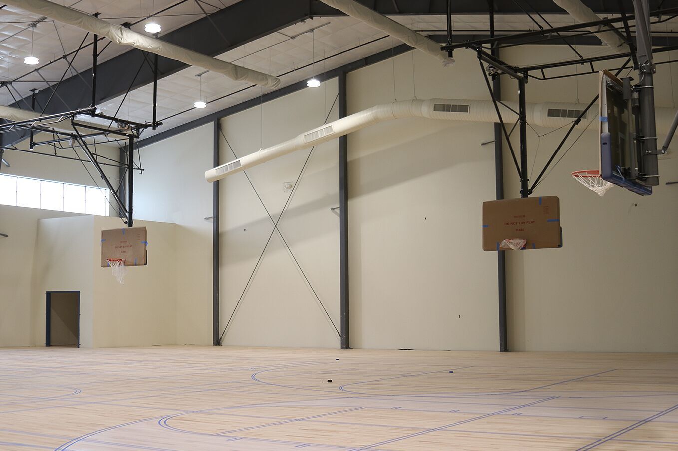 The new gymnasium floor